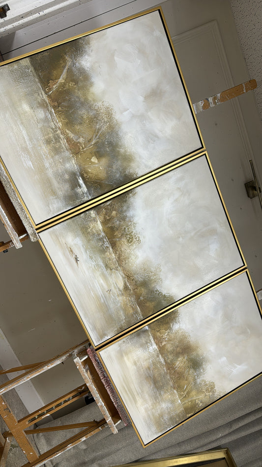 "Under the old bridge (The Trio)” Original Artwork On Canvas 3 no 60x84cm