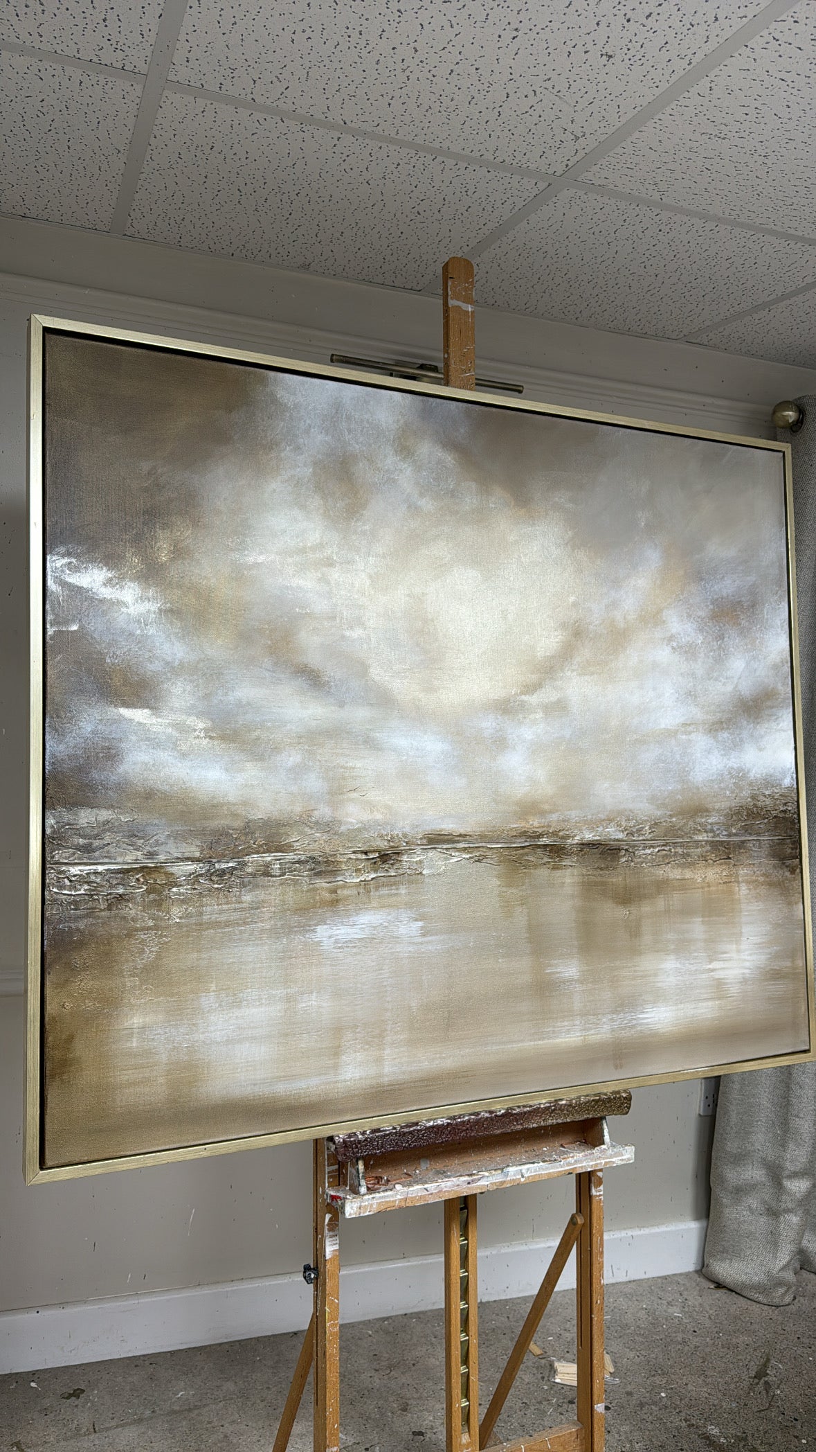 "Champagne Channel" Original Artwork On Canvas 120x100mm
