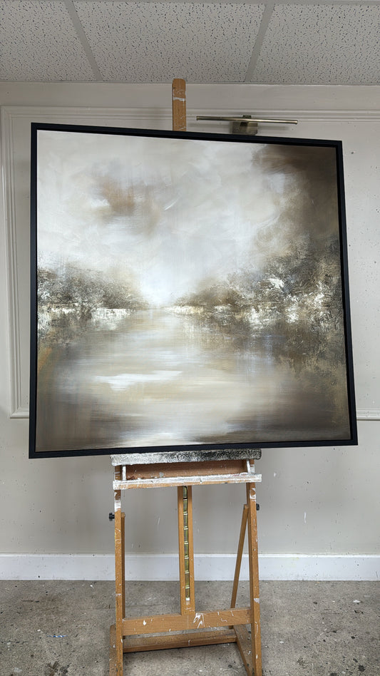 “The Riven Line" Original Artwork On Canvas 100x100cm