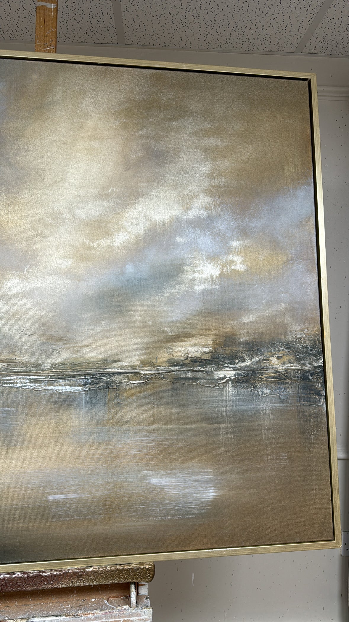 "Moonlit Water" Original Artwork On Canvas 120x100mm