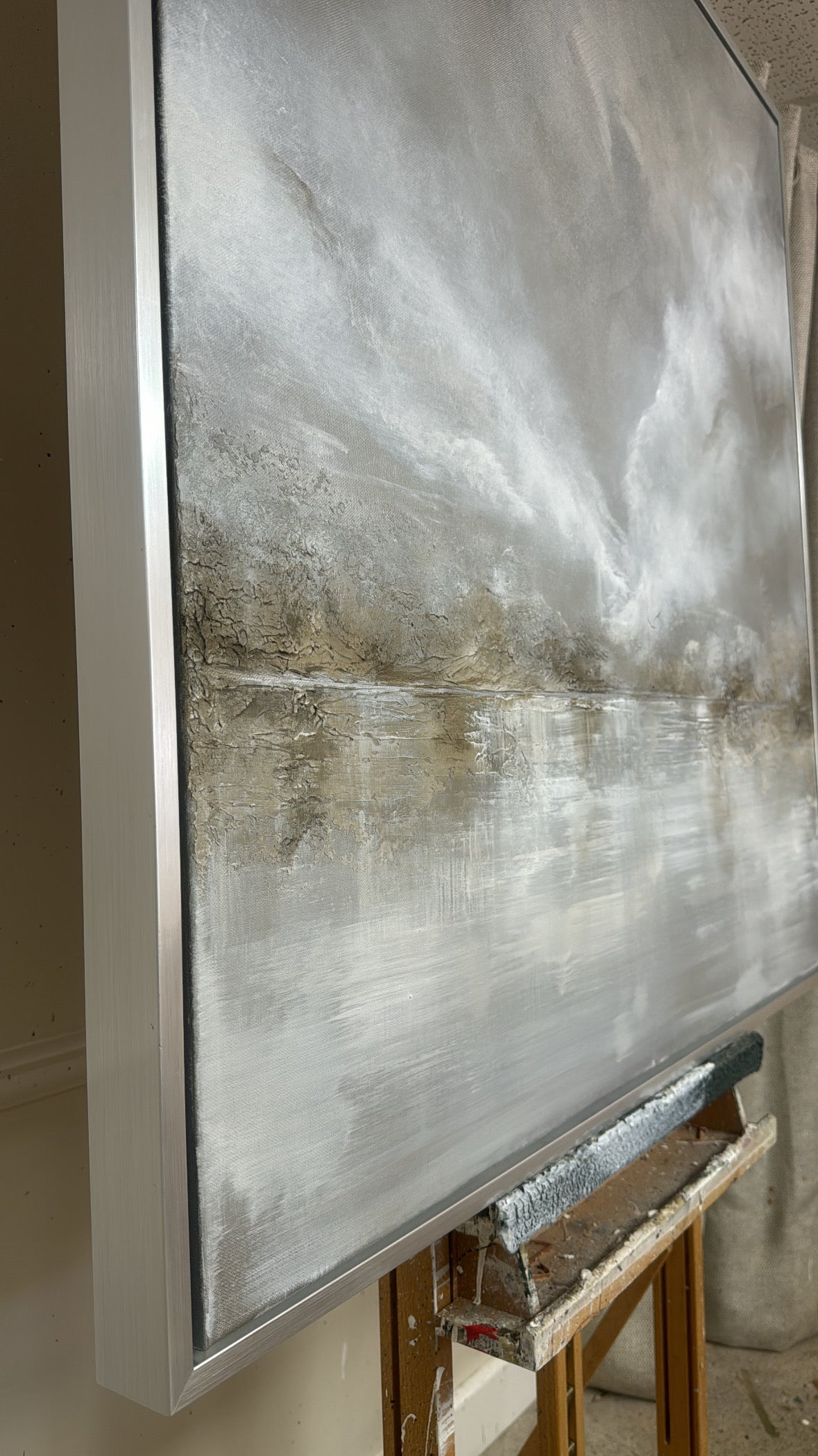 “The Silver Lining” Original Artwork On Canvas 100x100cm