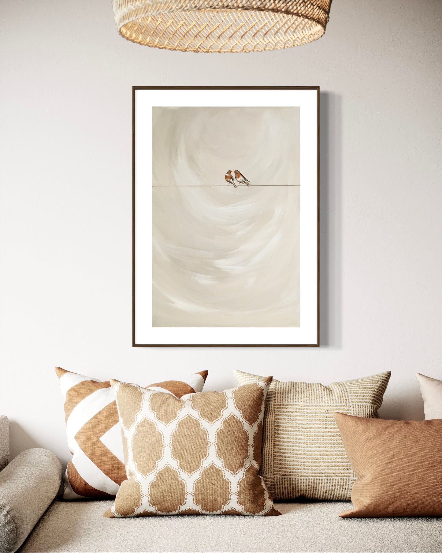 Collection : The Birds | Piece Name : Robins Appear | Surface : Fine Art Print