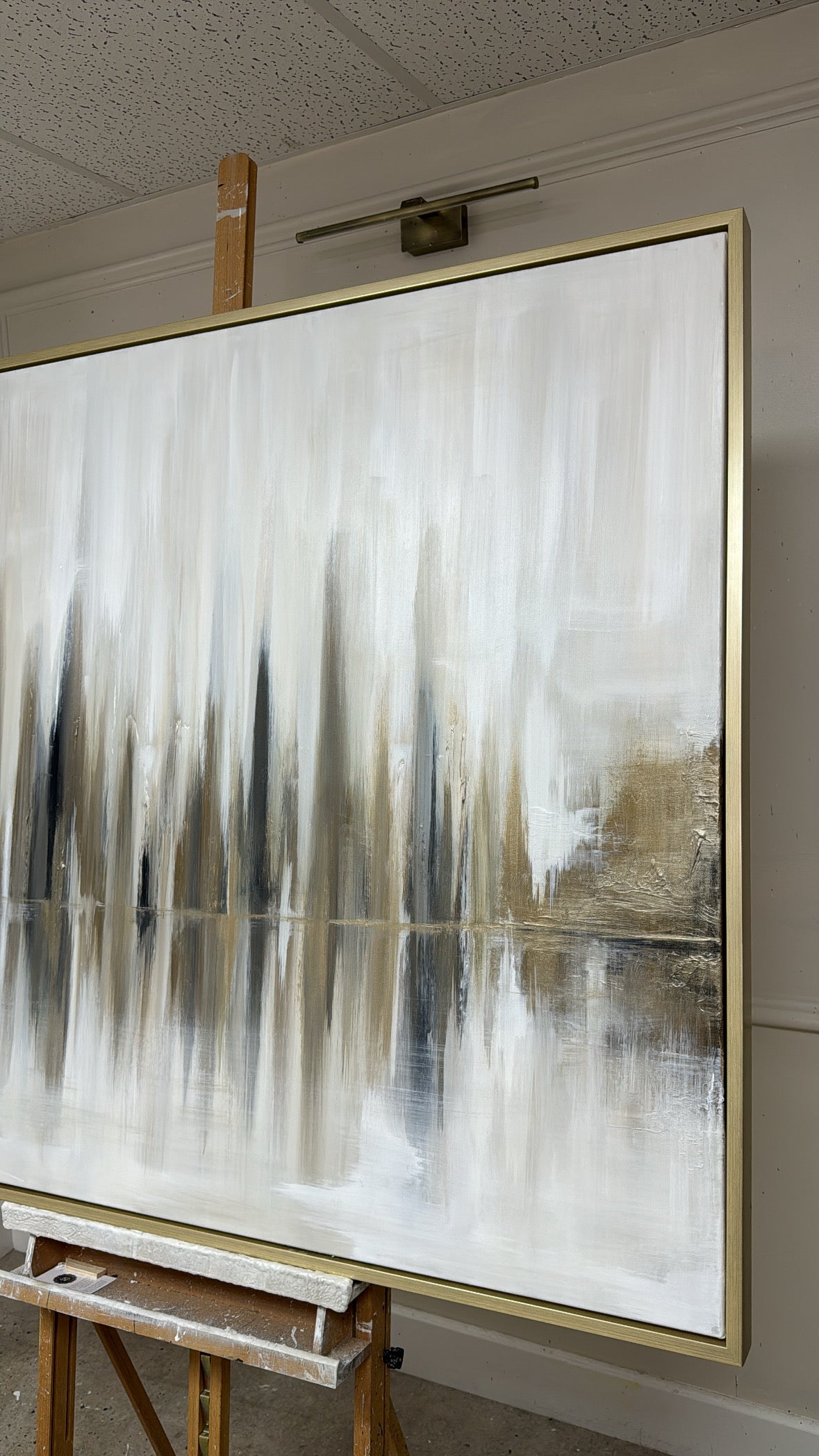 ‘Bronzed skyline' Original Artwork On Canvas - As Seen