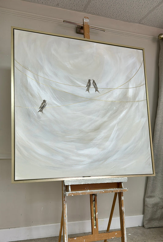 'Morning Song’ Original artwork on canvas 100x100cm