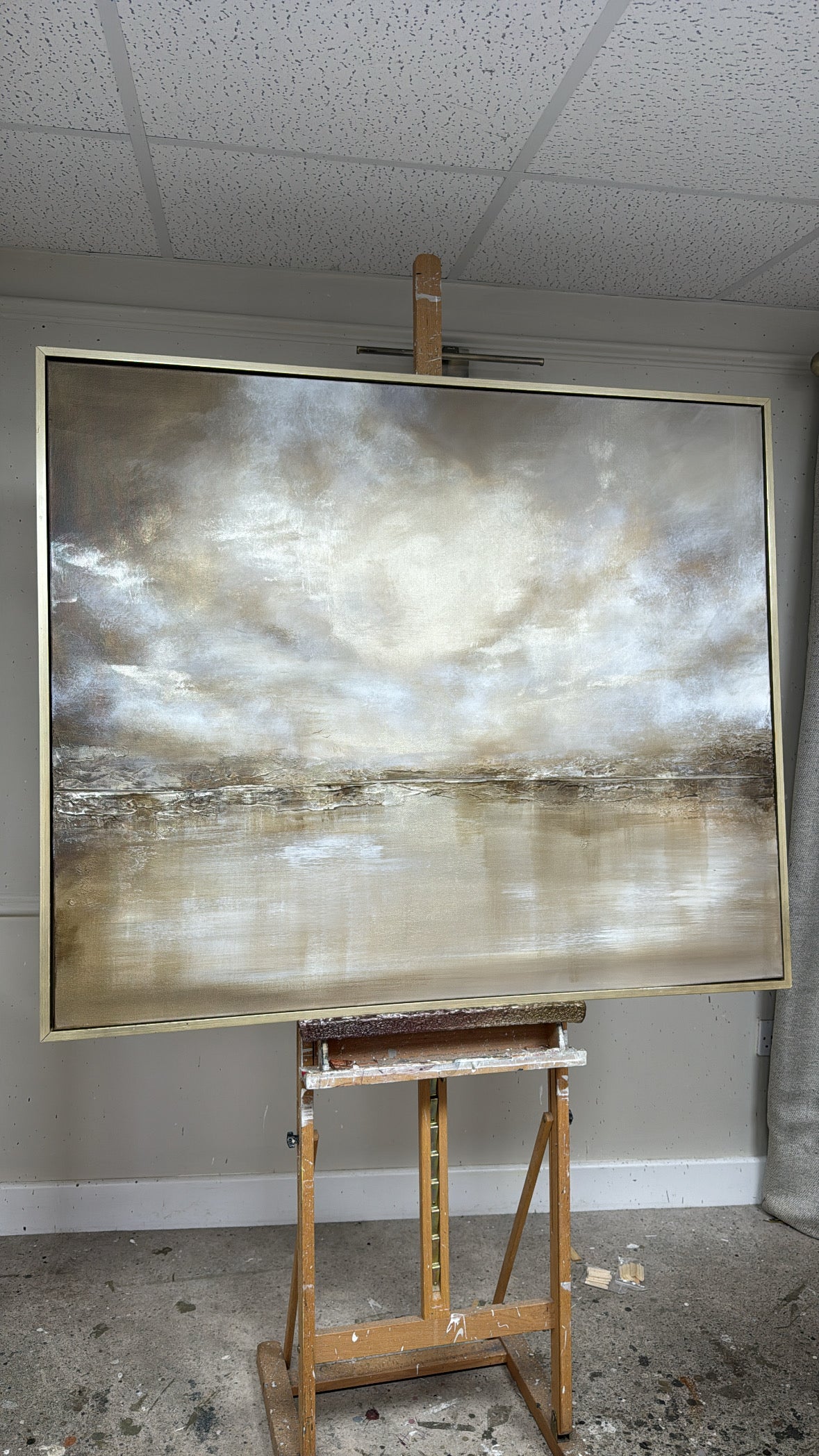"Champagne Channel" Original Artwork On Canvas 120x100mm