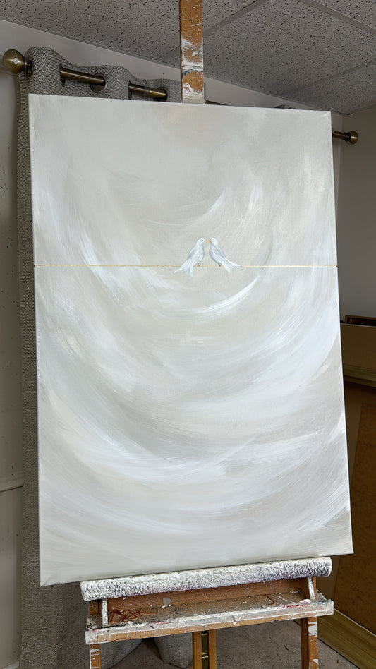 'Dove Song' Original artwork on canvas 61x91cm