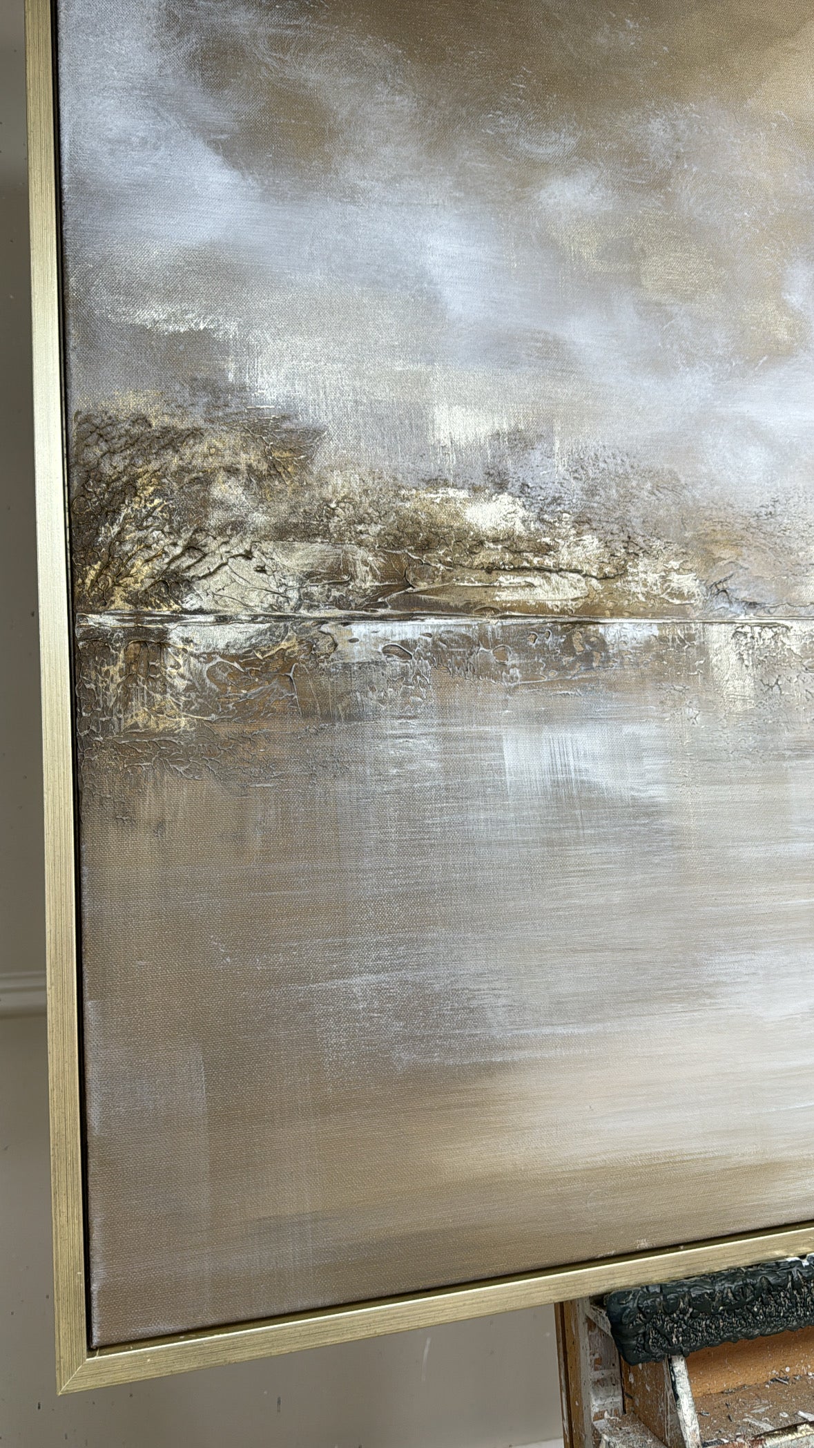 “Gilded Light” Original Artwork On Canvas  100x100cm