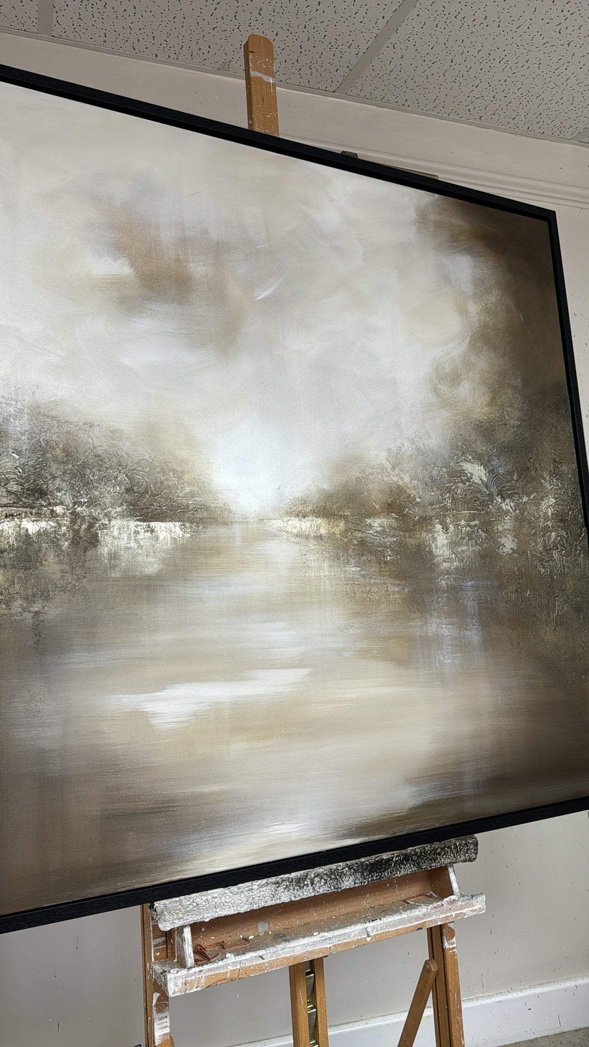 “The Riven Line" Original Artwork On Canvas 100x100cm