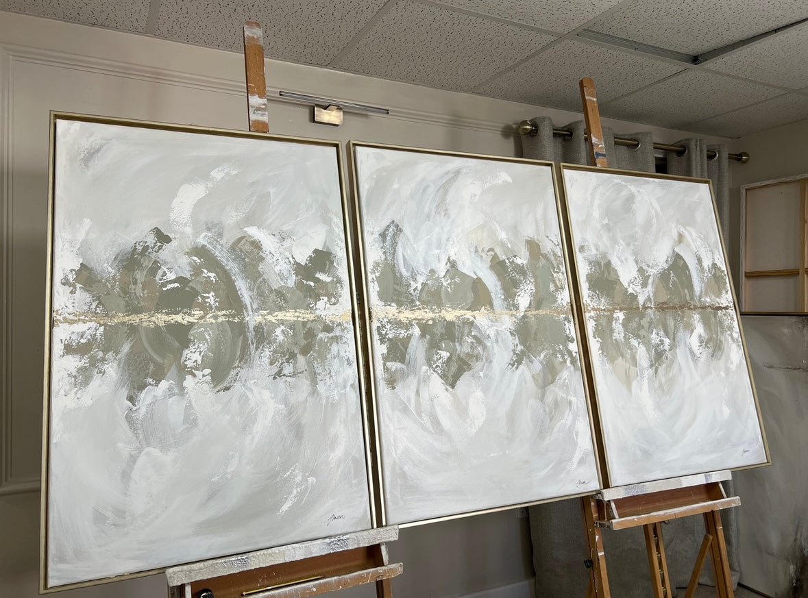 'Old English Green' Original artwork on canvas