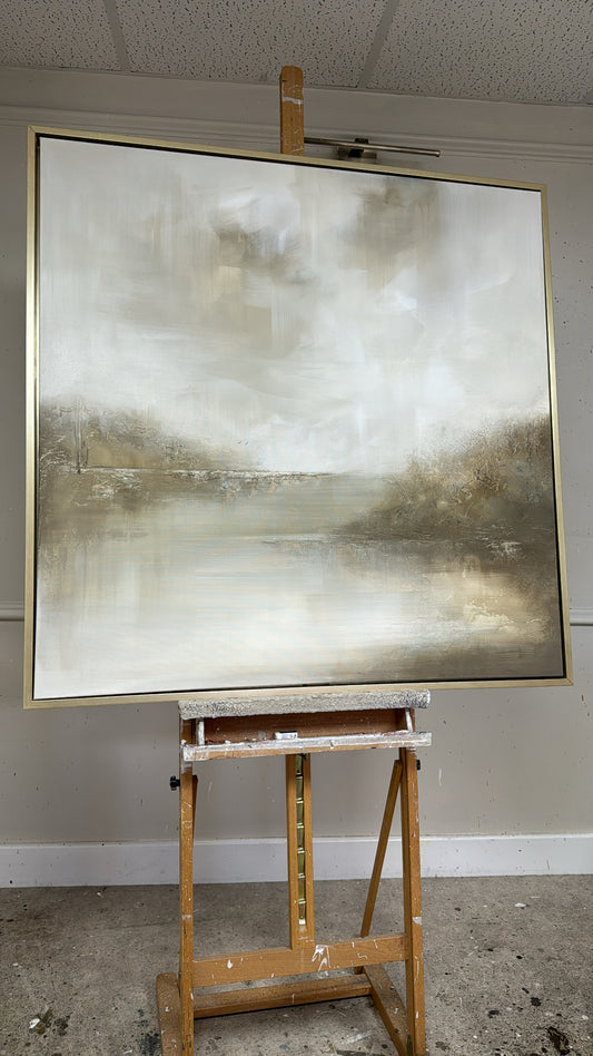 “The Quiet Between" Original Artwork On Canvas 100x100cm