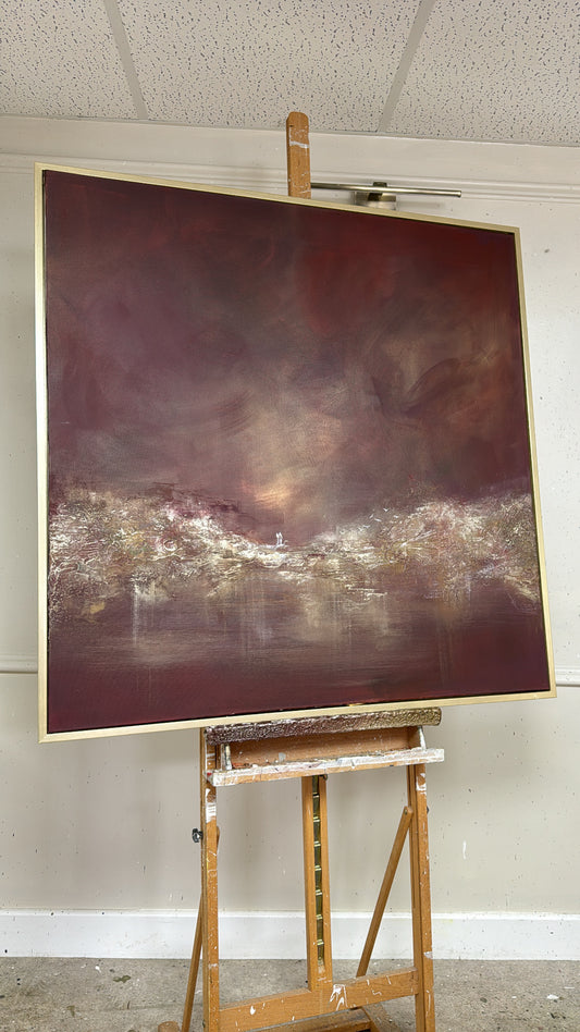 “Cherry Lake” Original Artwork On Canvas 100x100cm