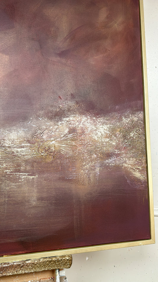 “Cherry Lake” Original Artwork On Canvas 100x100cm