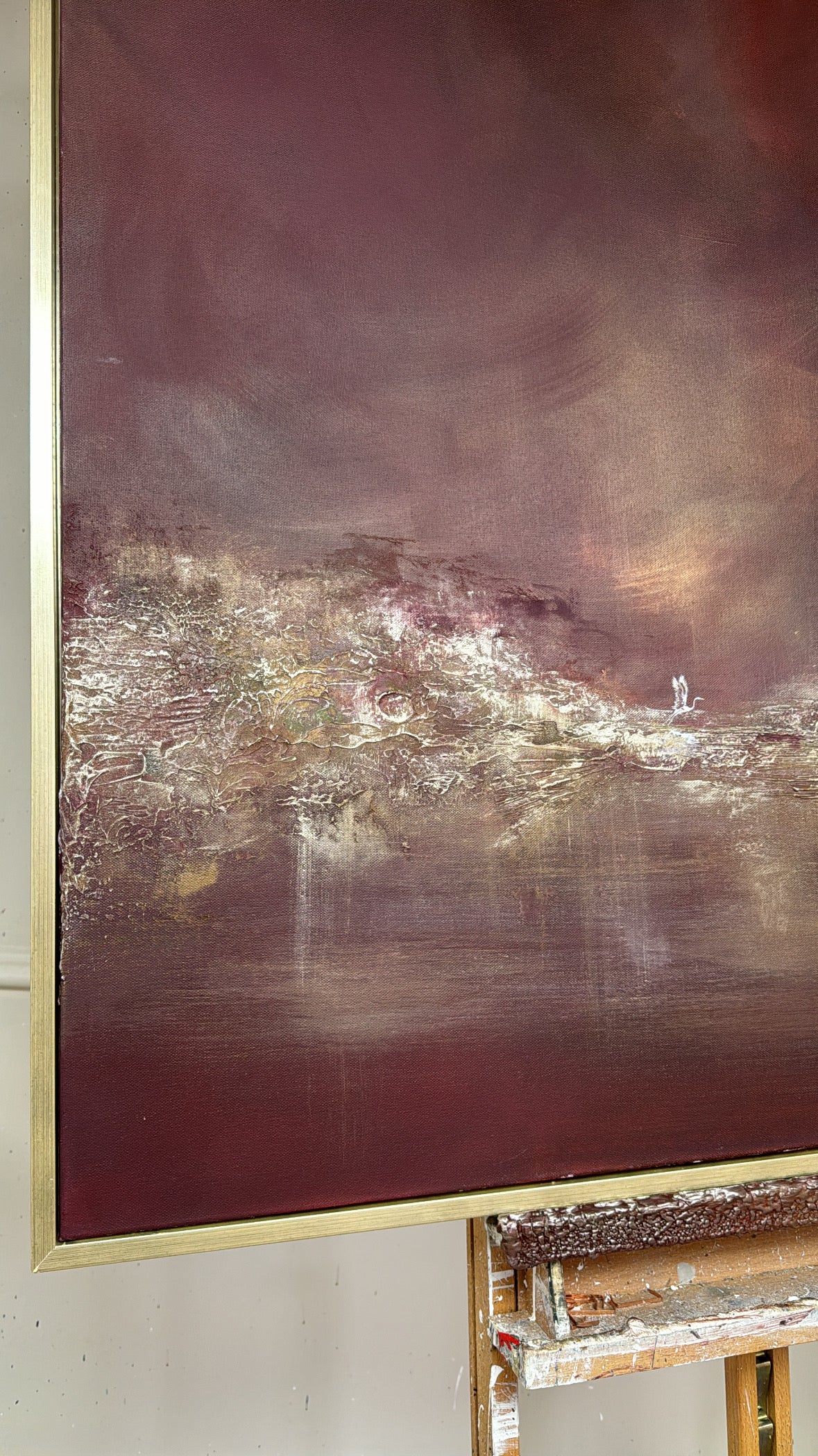 “Cherry Lake” Original Artwork On Canvas 100x100cm