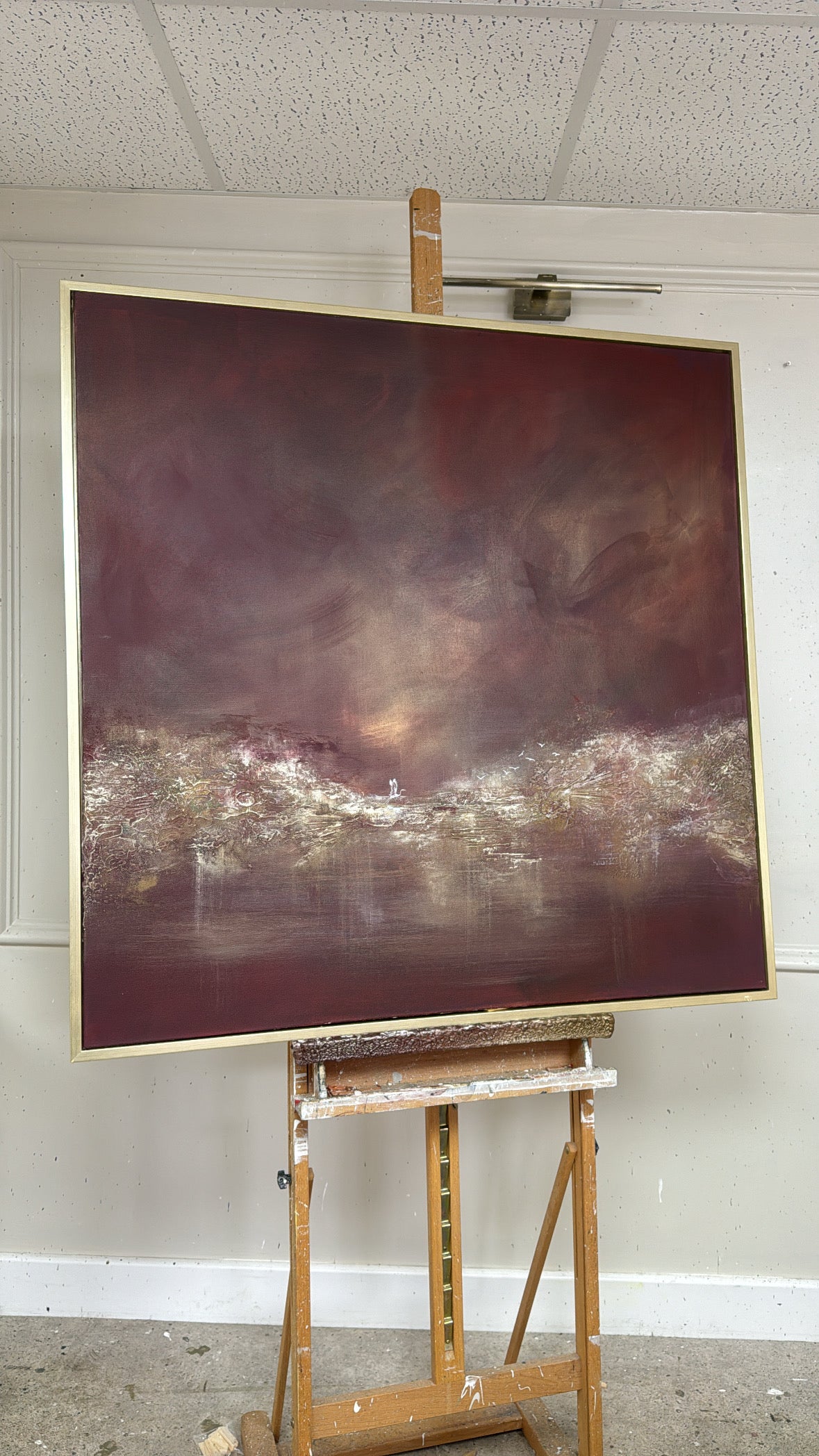 “Cherry Lake” Original Artwork On Canvas 100x100cm