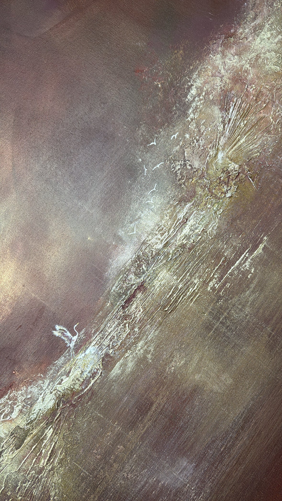 “Cherry Lake” Original Artwork On Canvas 100x100cm