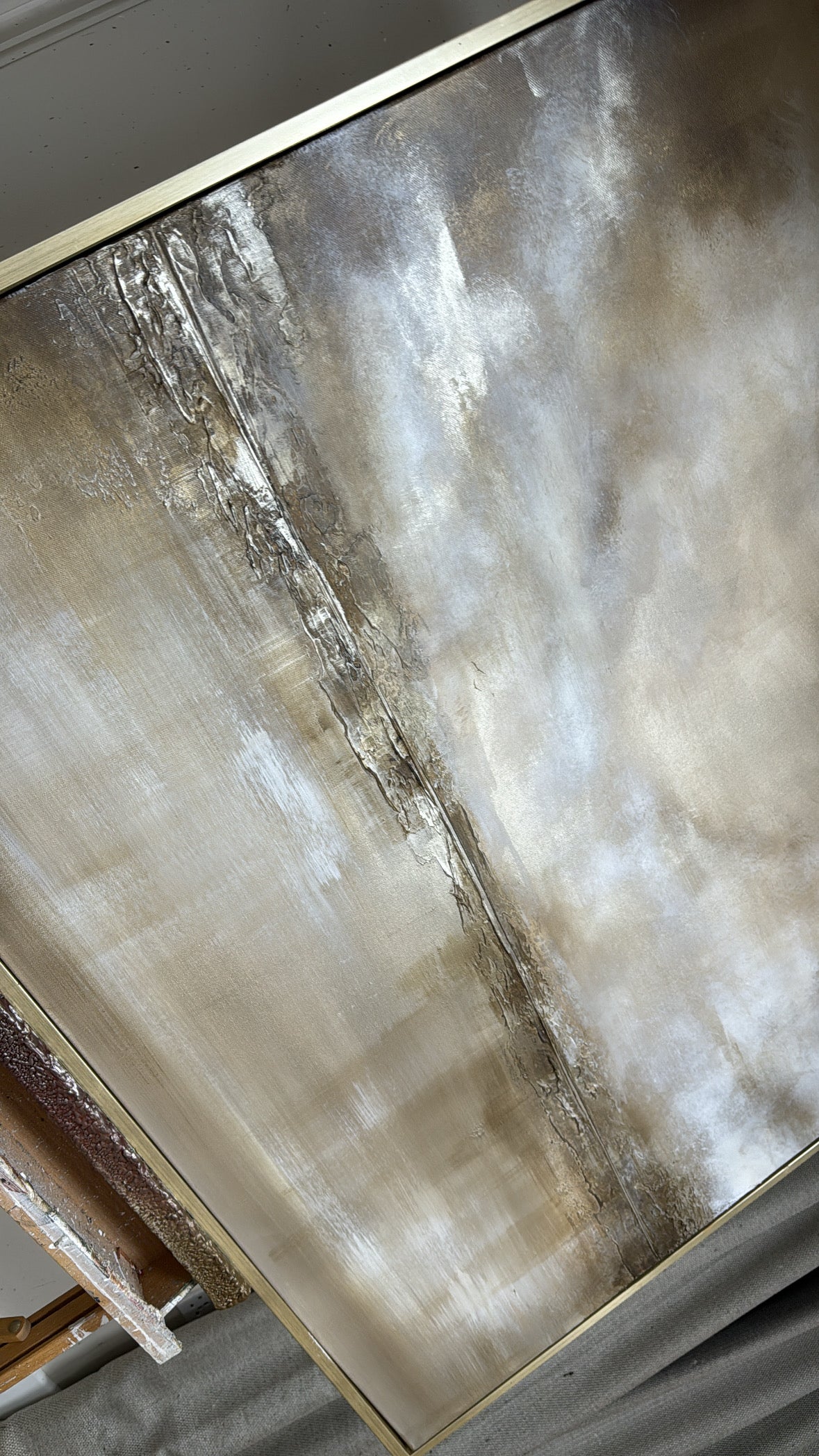 "Champagne Channel" Original Artwork On Canvas 120x100mm