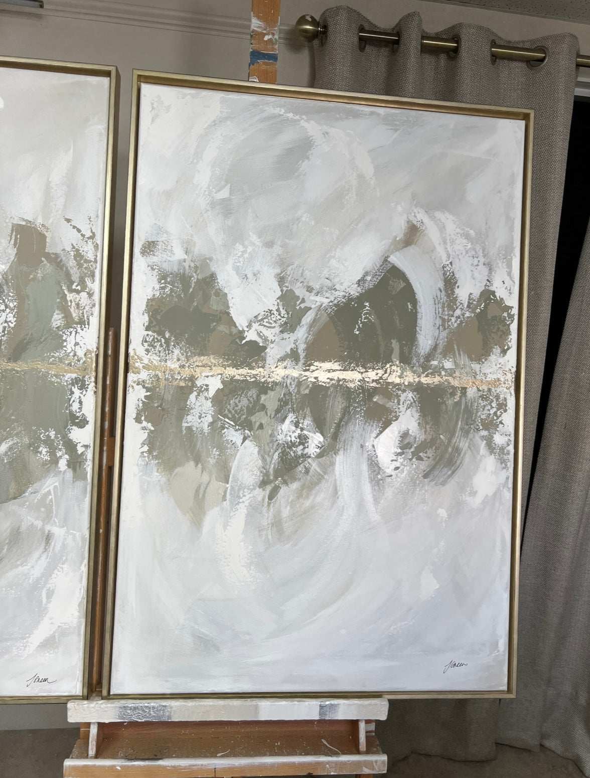 'Old English Green' Original artwork on canvas