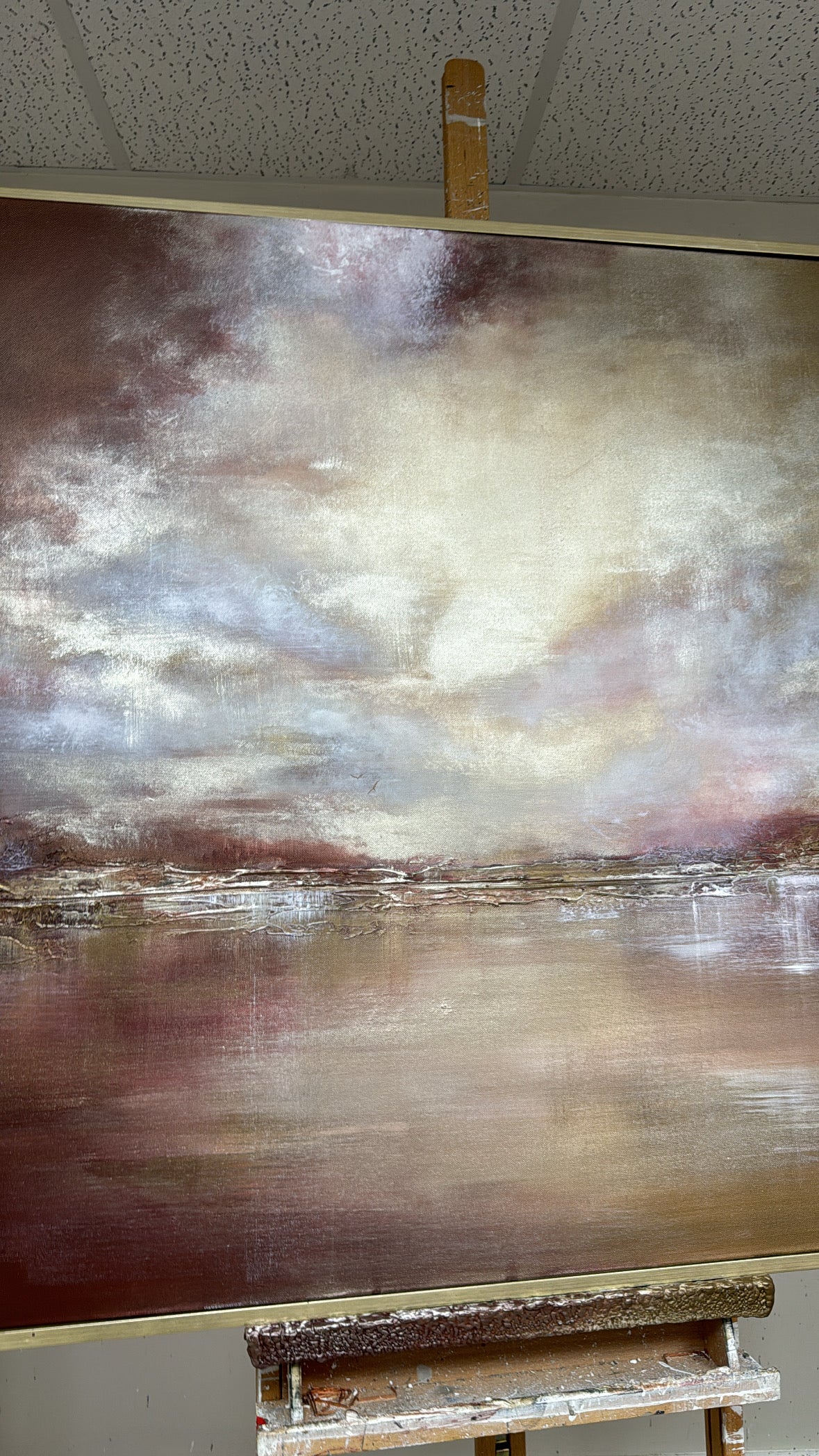 "Mulberry" Original Artwork On Canvas 120x100mm