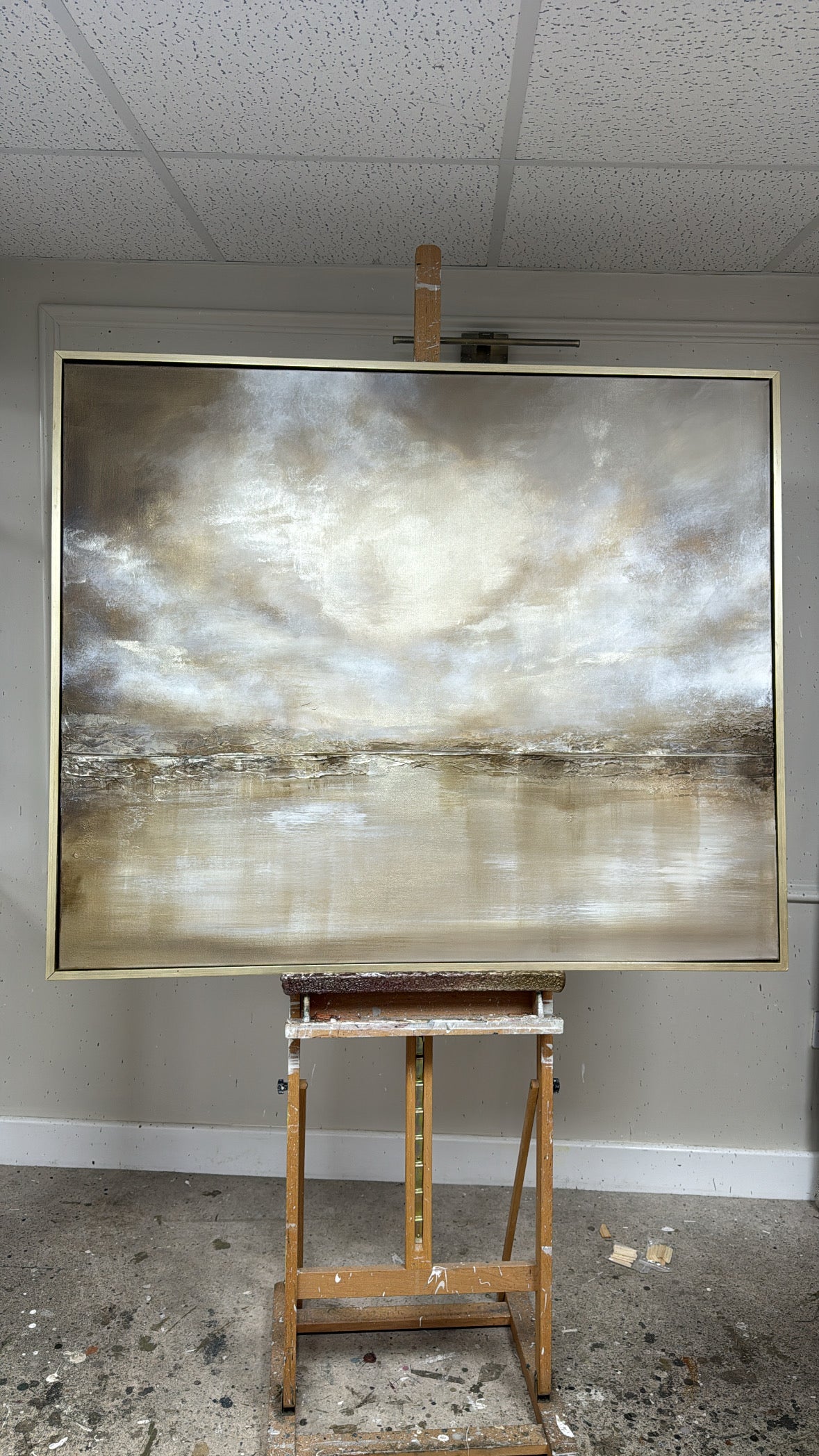 "Champagne Channel" Original Artwork On Canvas 120x100mm