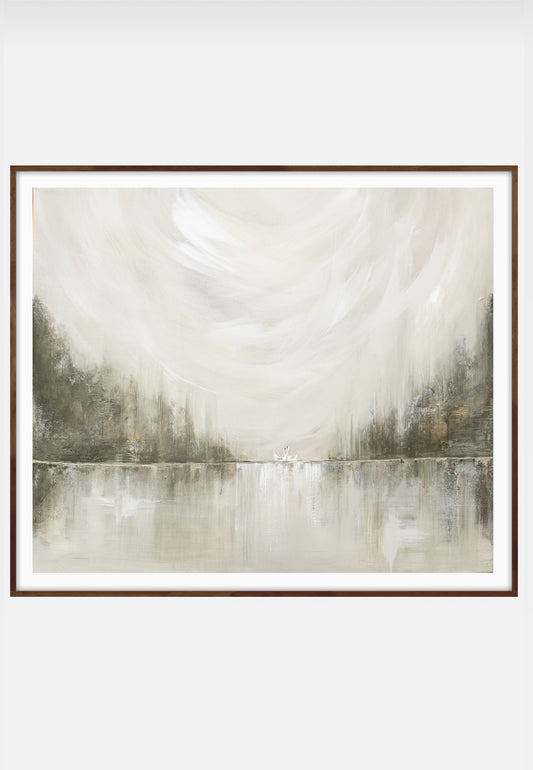 Collection : Landscapes| Piece Name : Where the Crawdads Sing (The Swans) | Surface : Fine Art Print