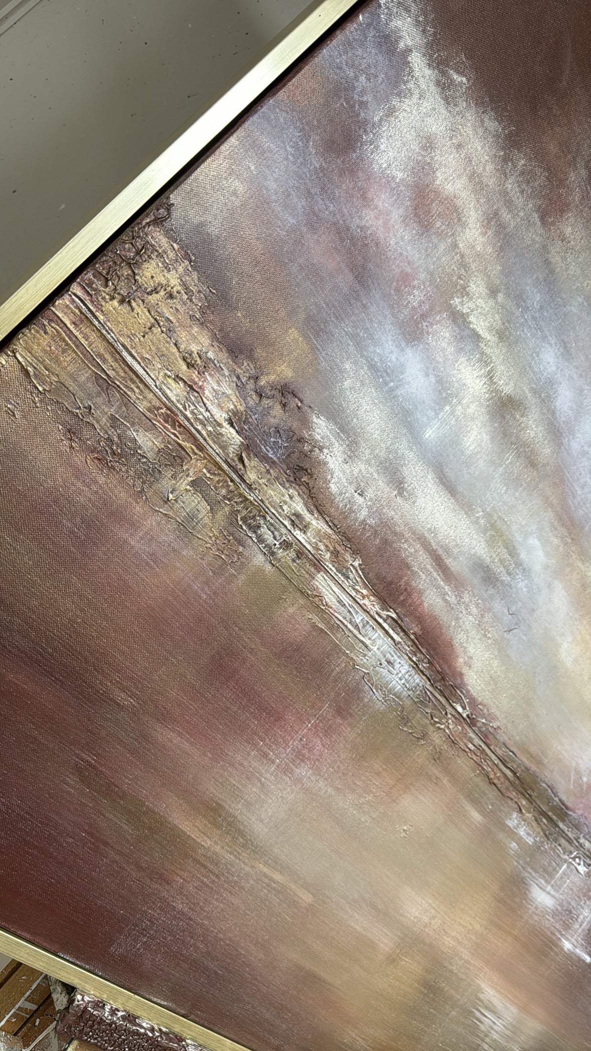 "Mulberry" Original Artwork On Canvas 120x100mm