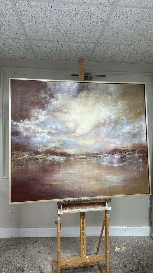 "Mulberry" Original Artwork On Canvas 120x100mm
