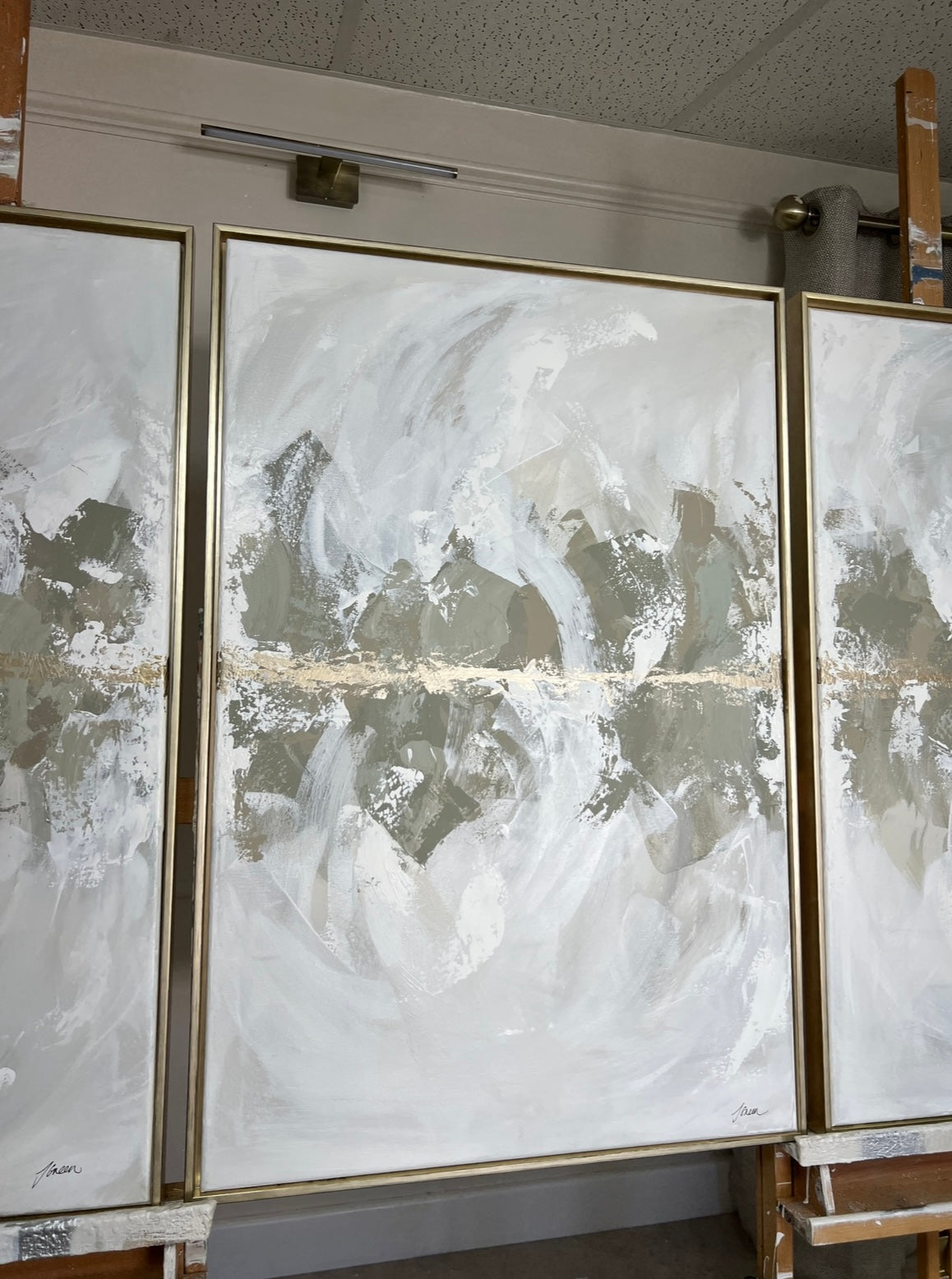 'Old English Green' Original artwork on canvas