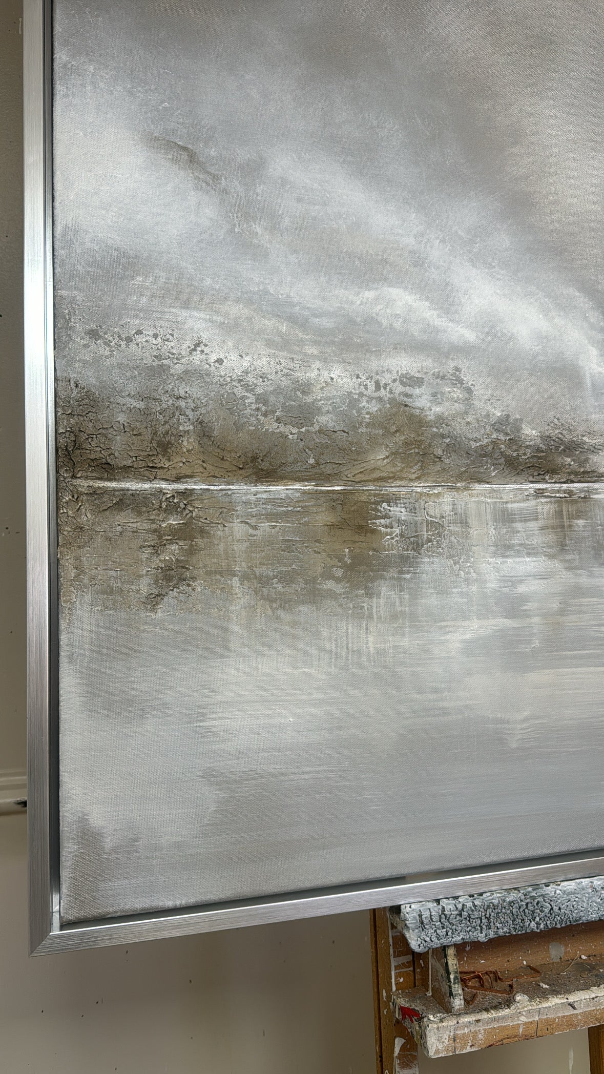 “The Silver Lining” Original Artwork On Canvas 100x100cm