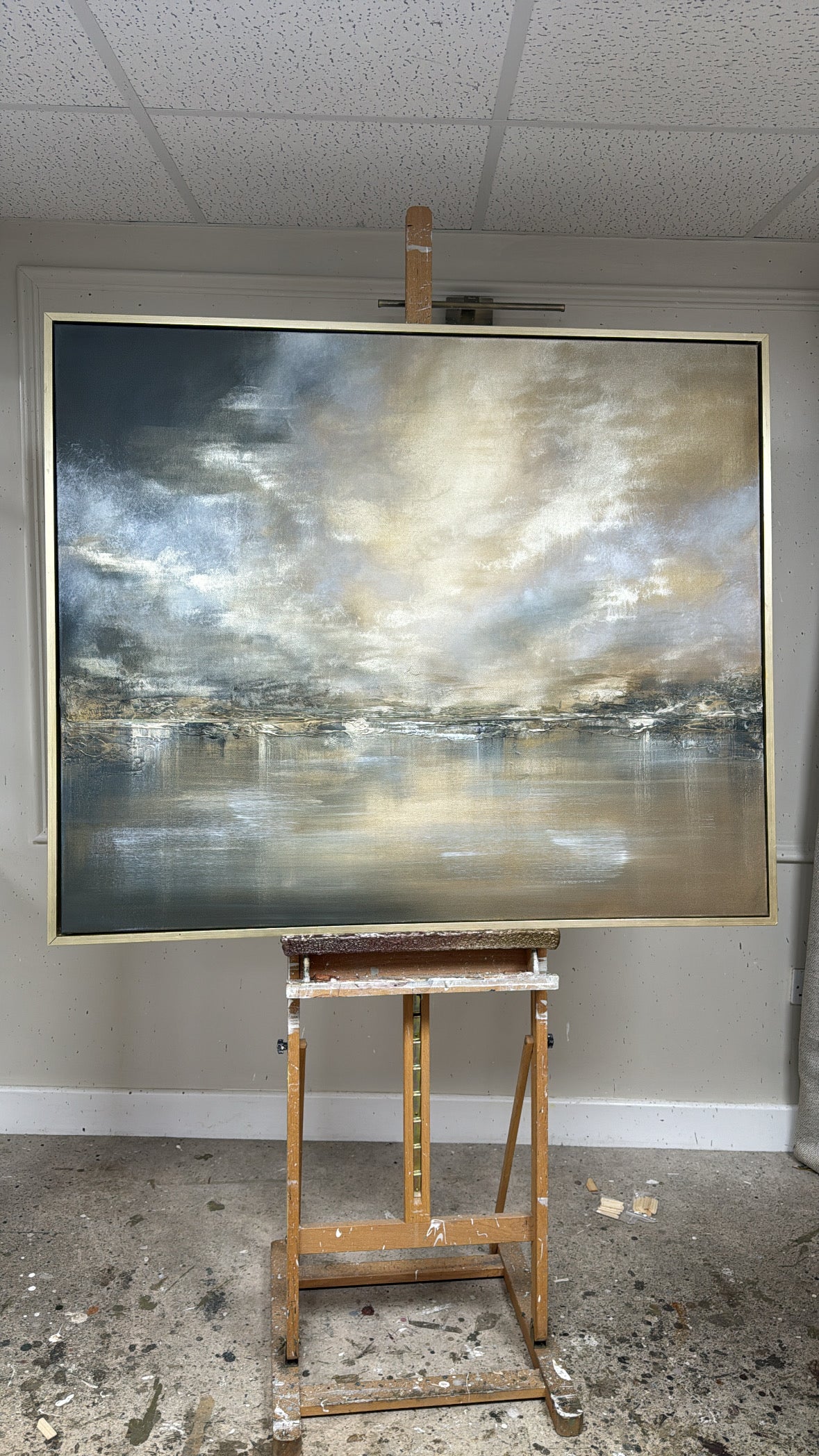 "Moonlit Water" Original Artwork On Canvas 120x100mm