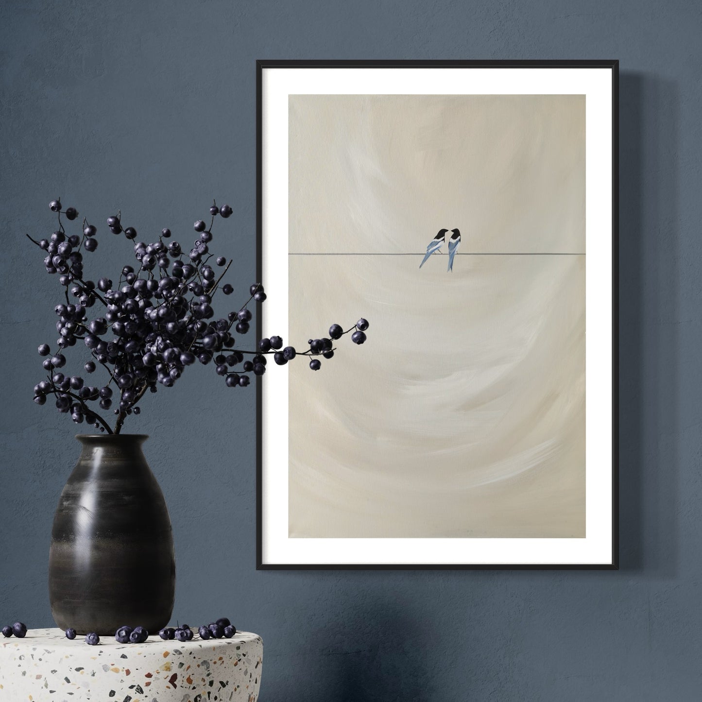 Collection : The Birds | Piece Name : Two For Joy | Surface : Fine Art Print