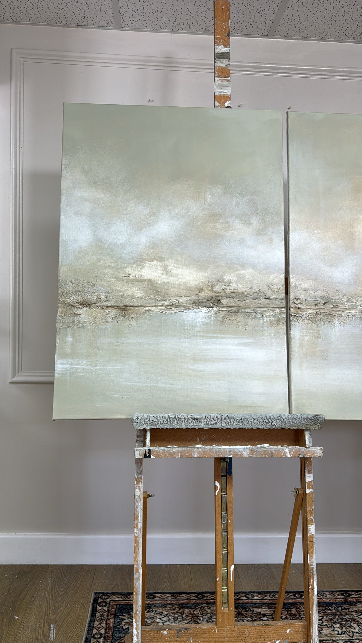 “Sage Skies” Original Artwork On Canvas - 3 no 59x84cm