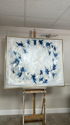 “Wisteria Gold ll” Original Artwork On Canvas 100x120cm