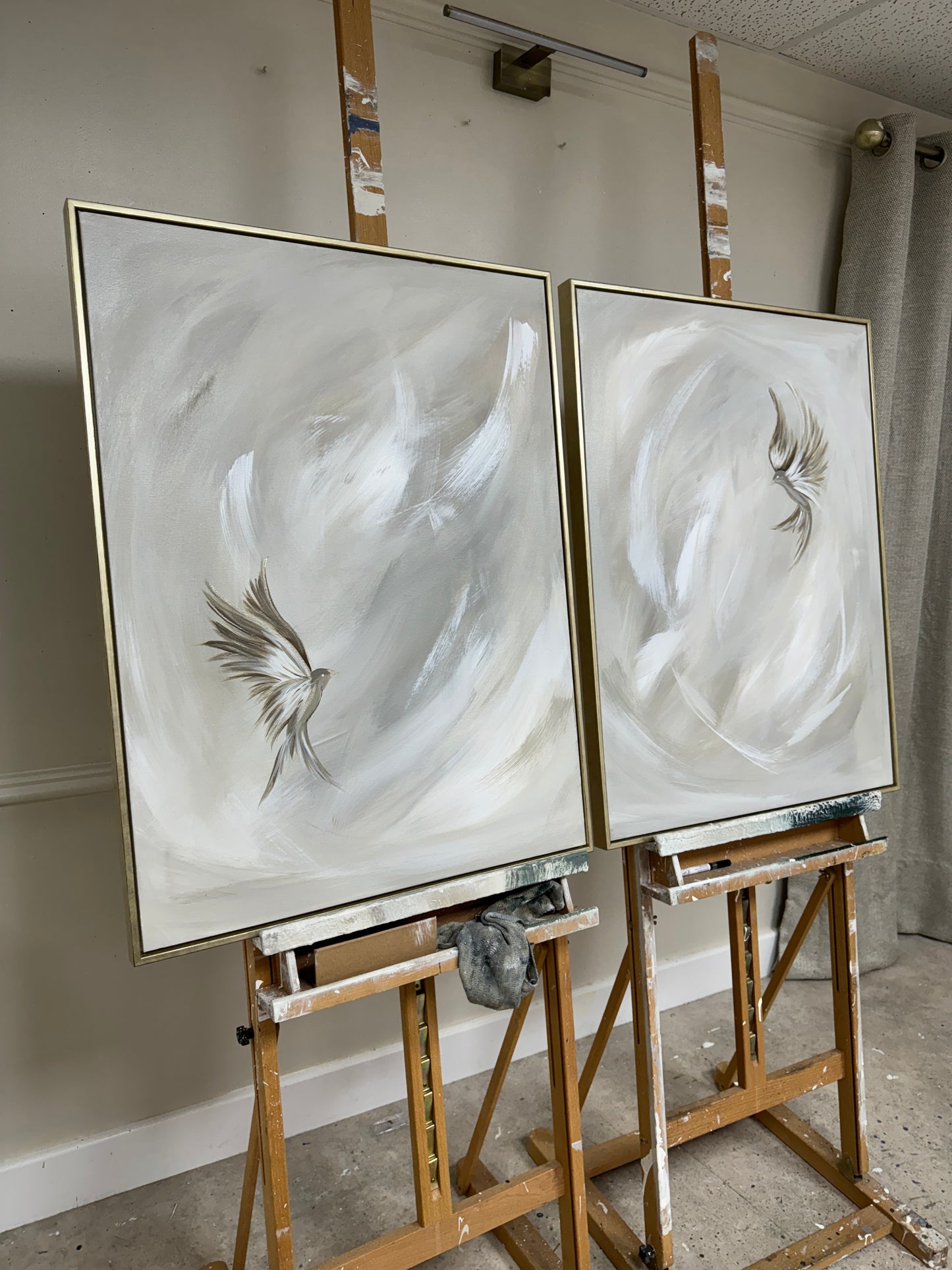 'Eternal Wings' Original artwork on canvas - As seen