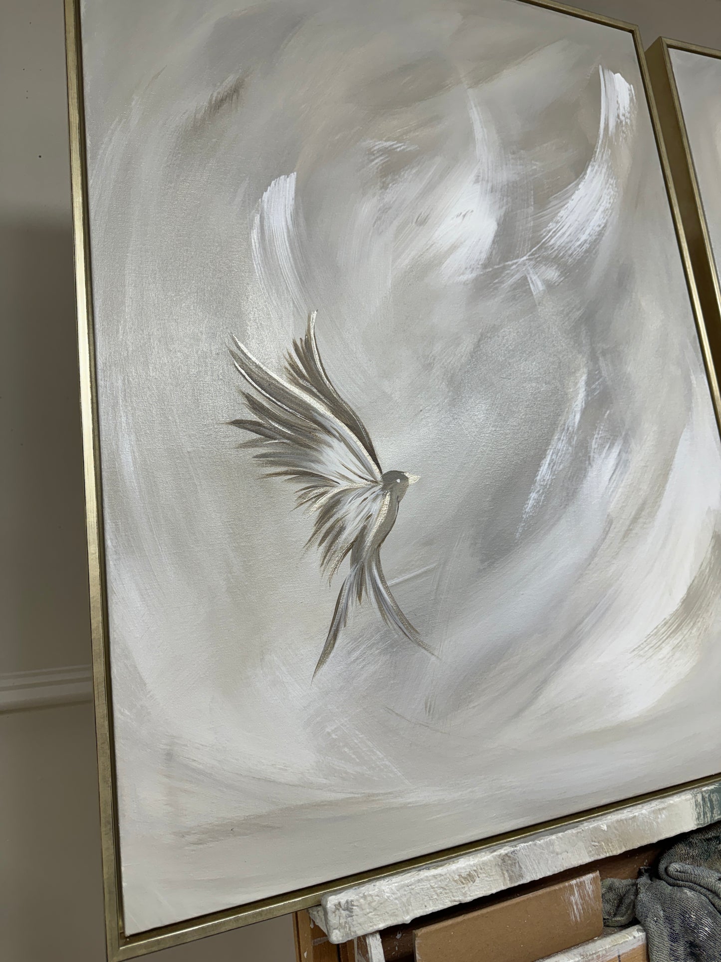 'Eternal Wings' Original artwork on canvas - As seen