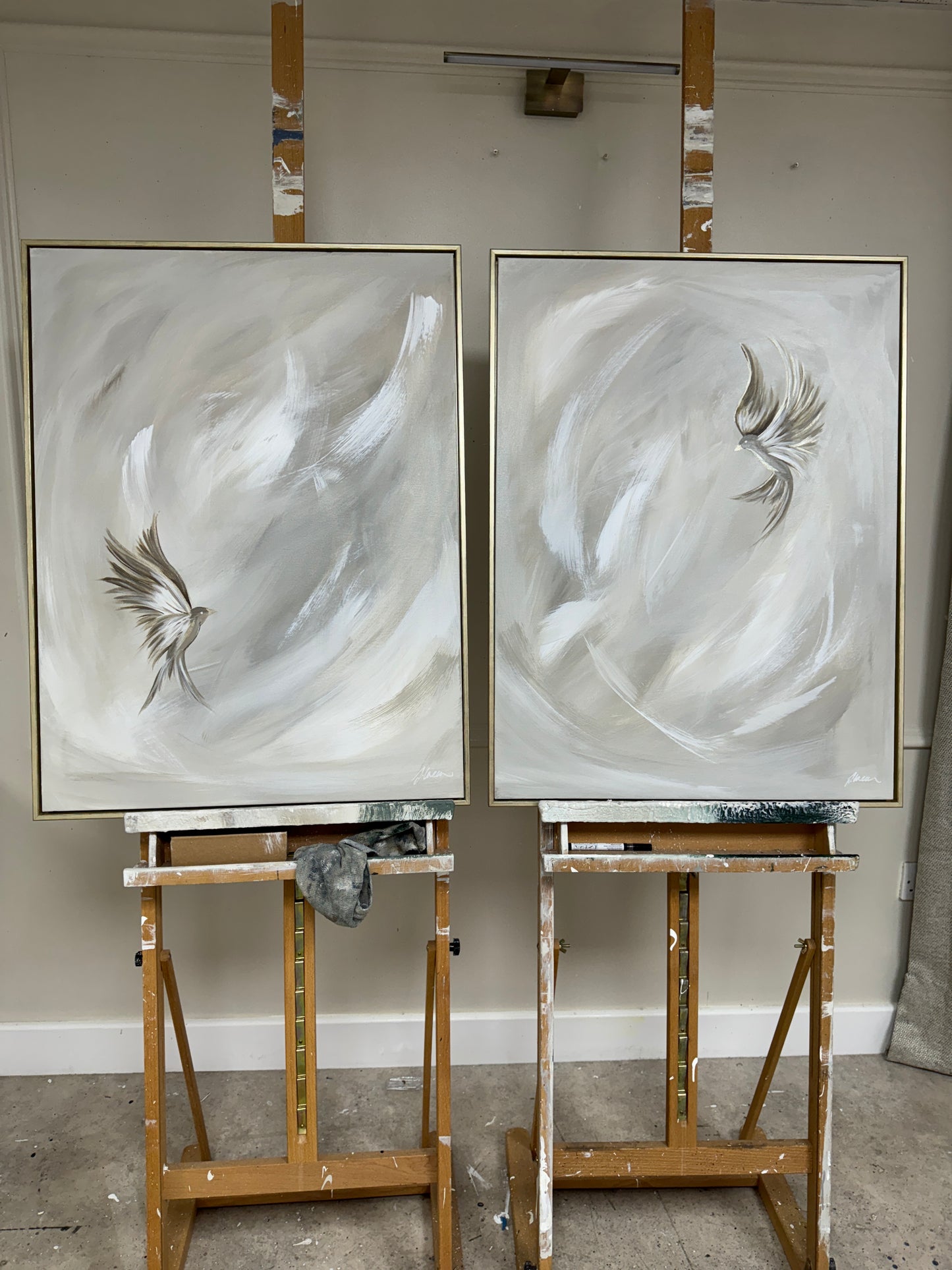 'Eternal Wings' Original artwork on canvas - As seen