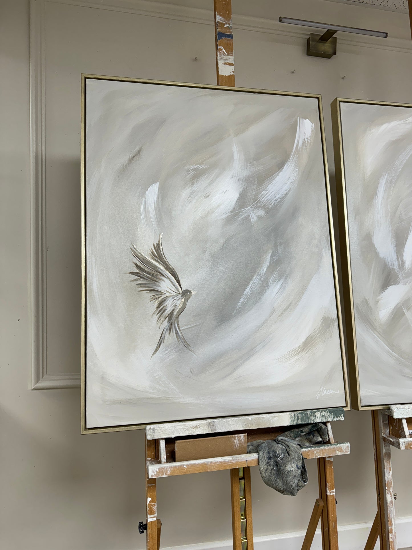 'Eternal Wings' Original artwork on canvas - As seen