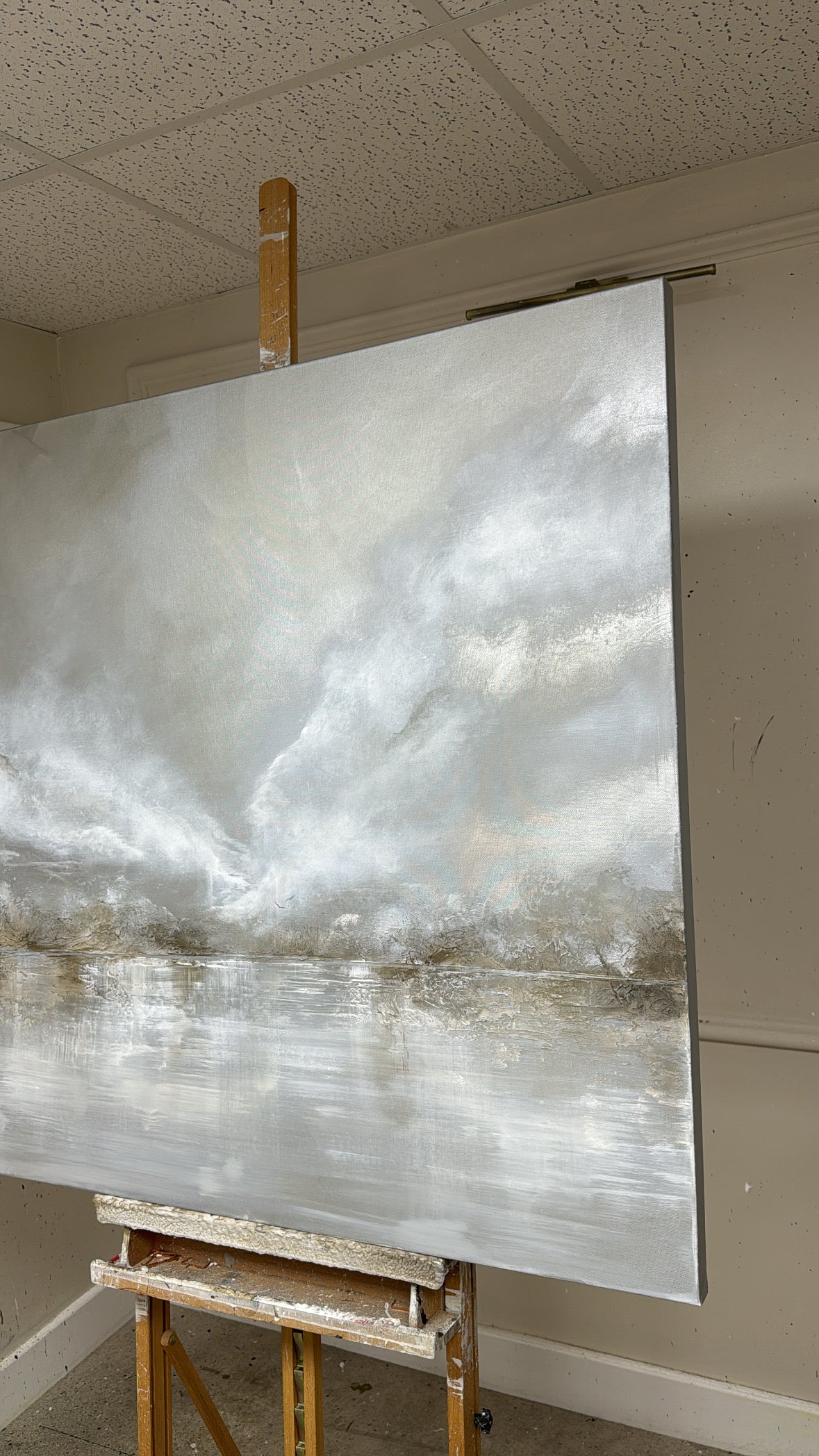 “The Silver Lining” Original Artwork On Canvas 100x100cm