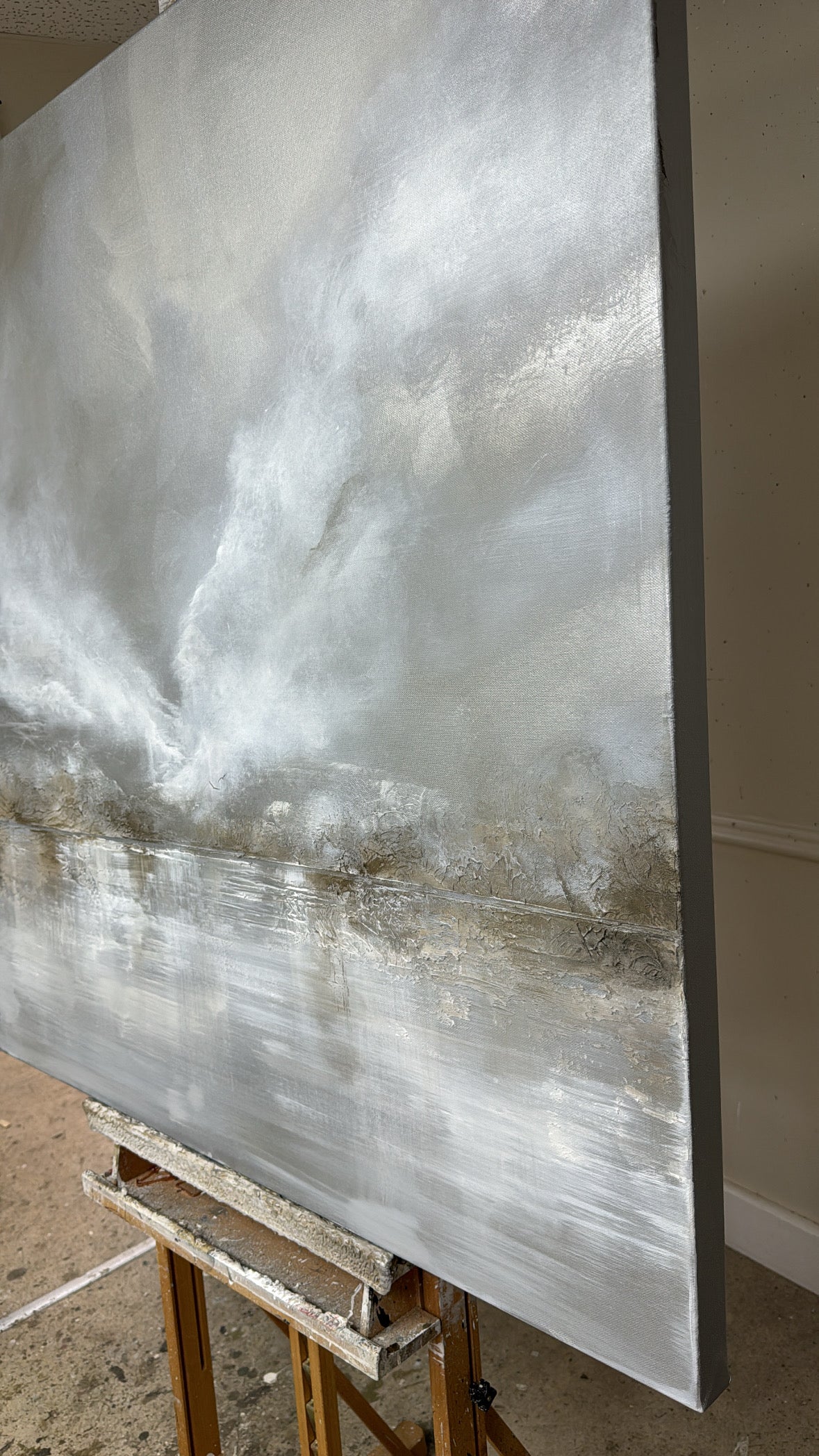 “The Silver Lining” Original Artwork On Canvas 100x100cm