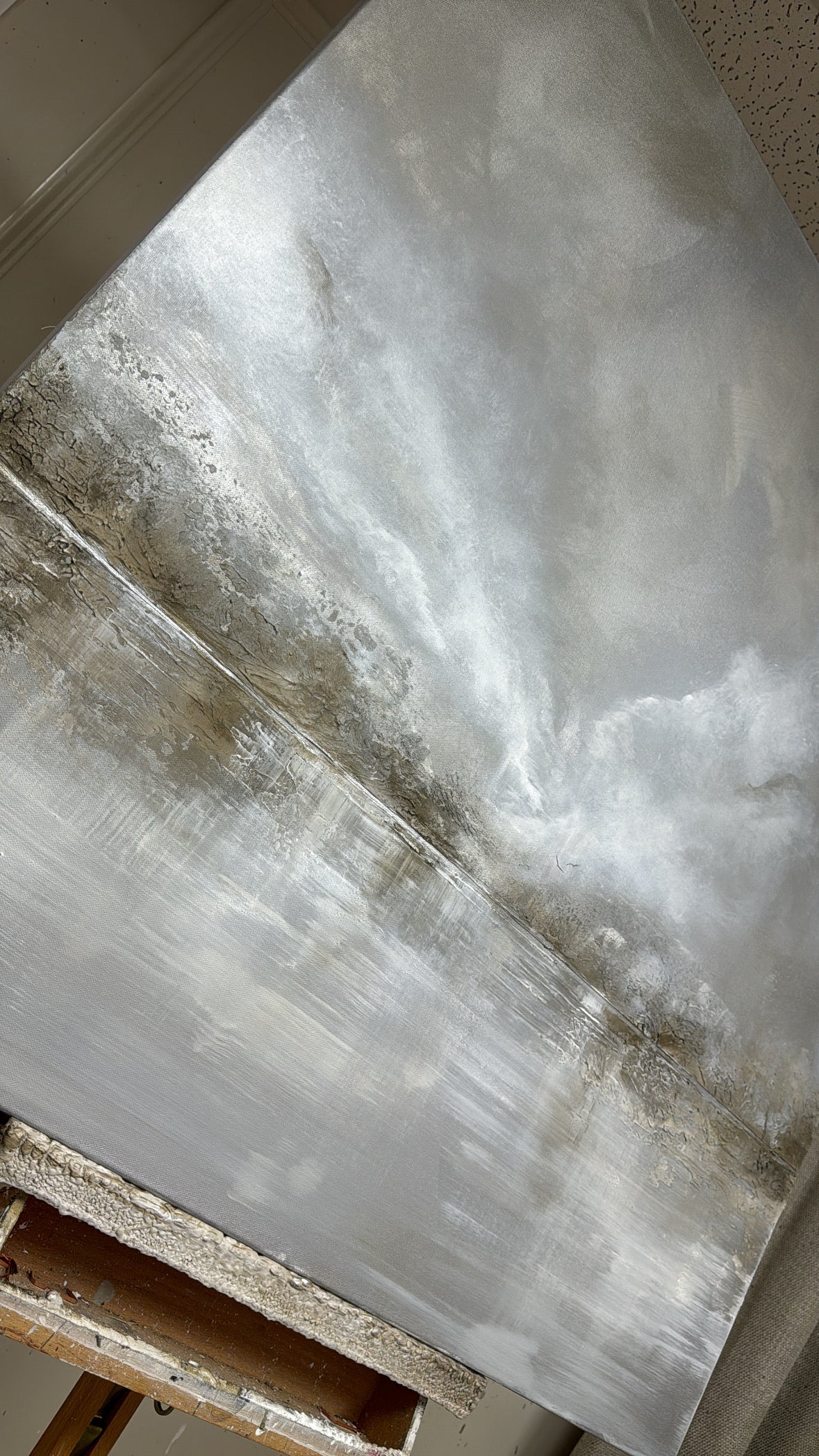 “The Silver Lining” Original Artwork On Canvas 100x100cm