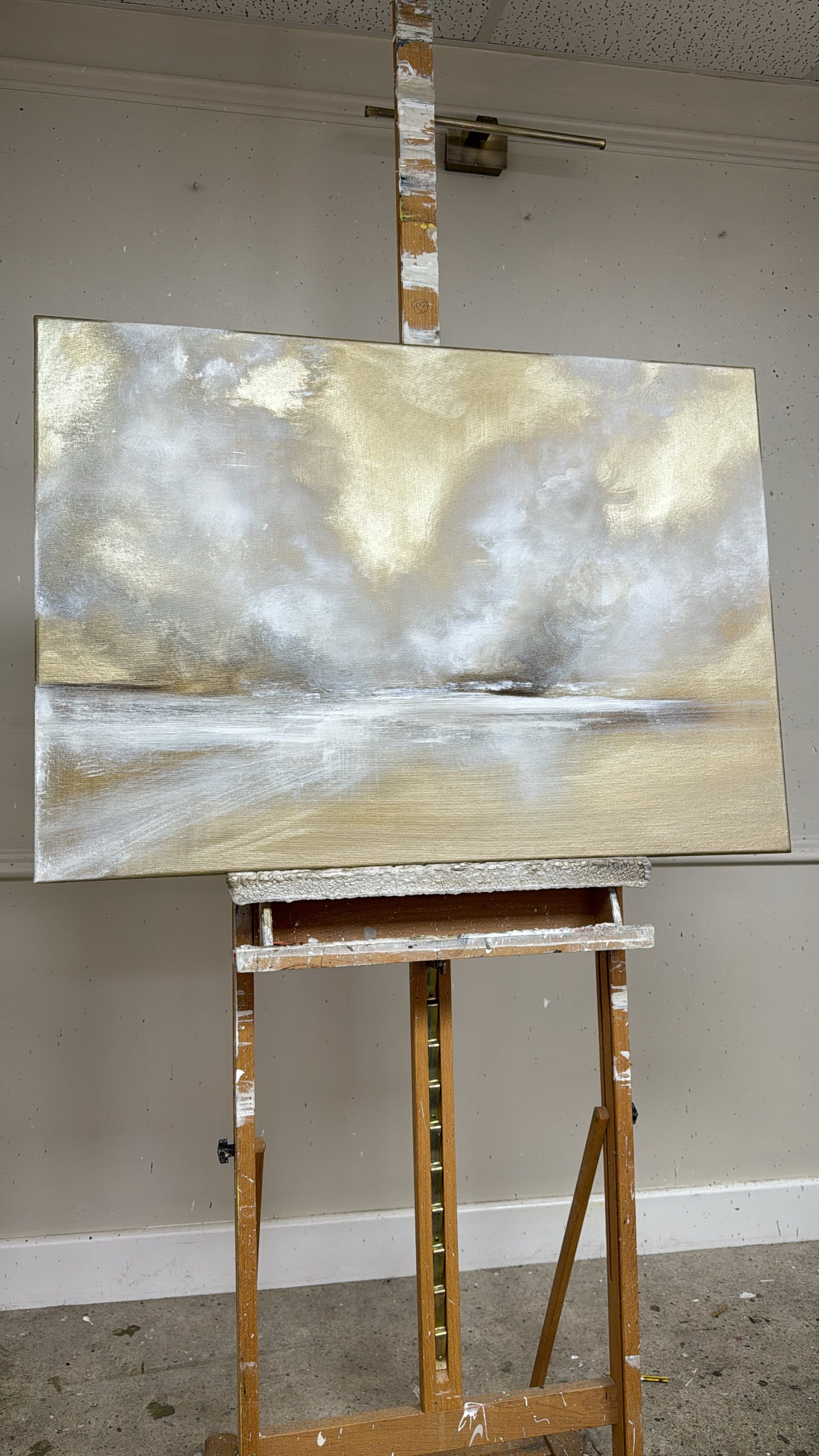 “The cloud origin -  First Sample" Artwork On Canvas  61x91cm