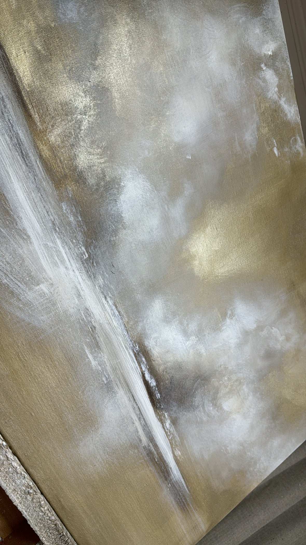 “The cloud origin -  First Sample" Artwork On Canvas  61x91cm