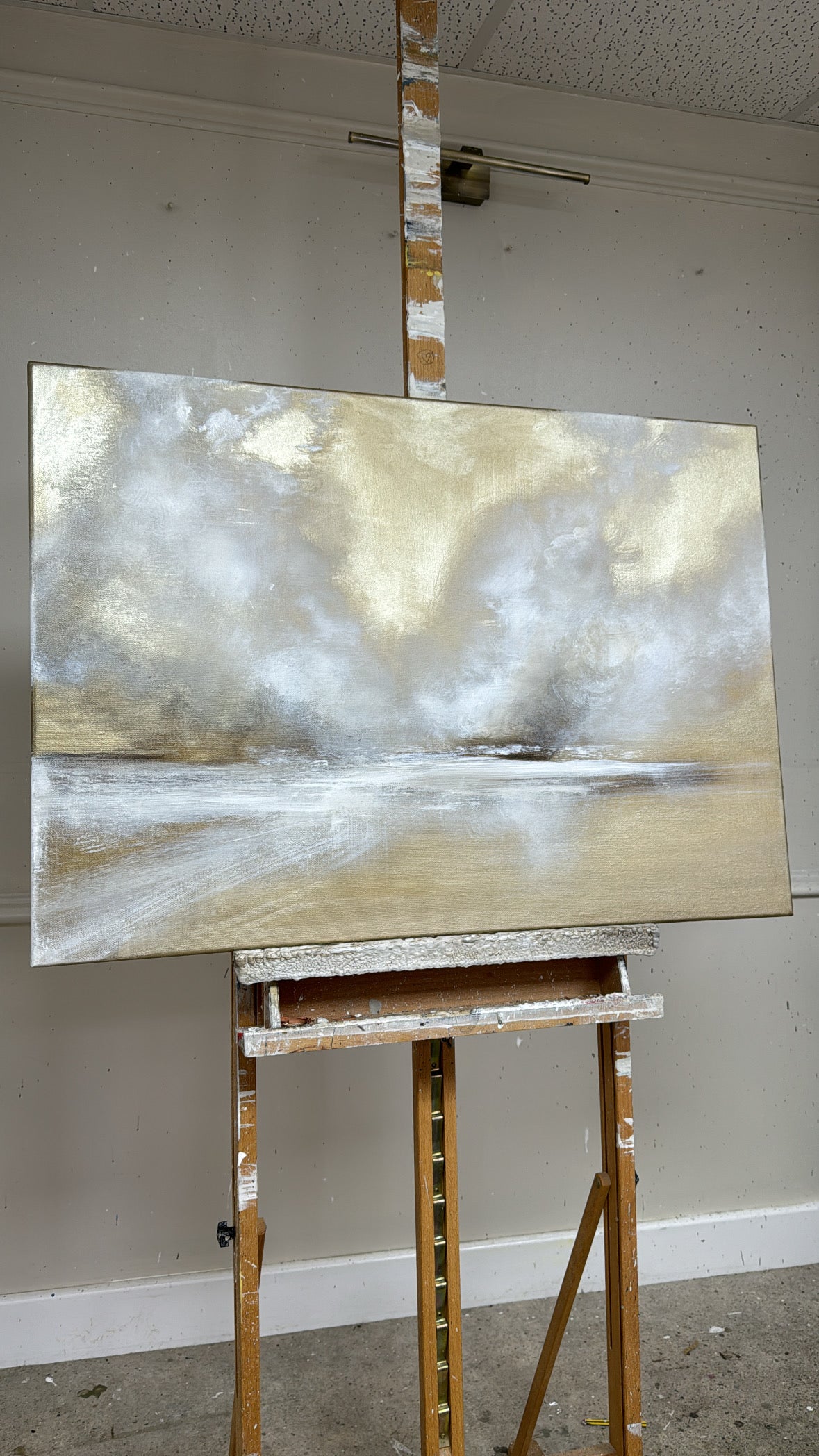 “The cloud origin -  First Sample" Artwork On Canvas  61x91cm