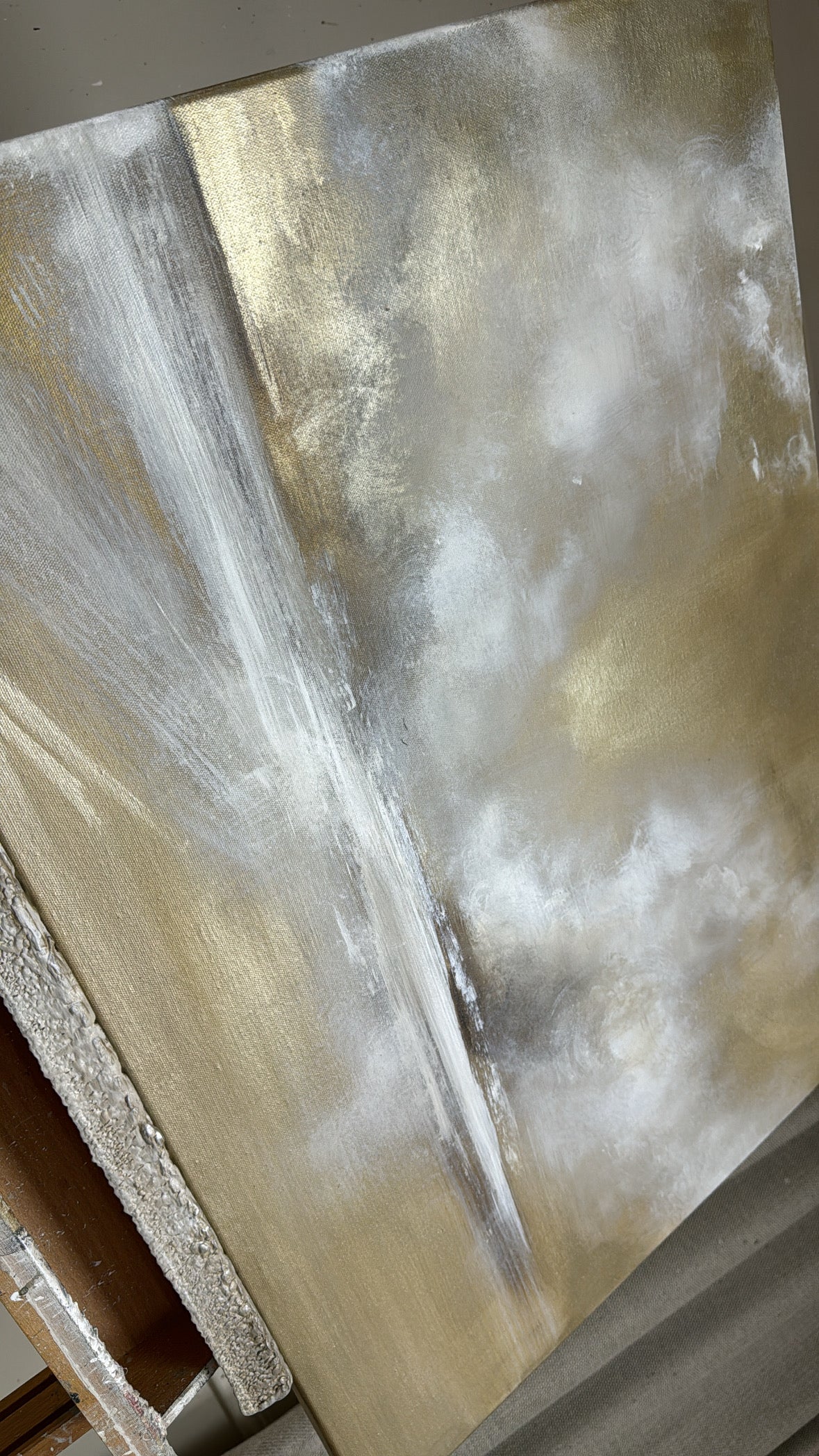 “The cloud origin -  First Sample" Artwork On Canvas  61x91cm