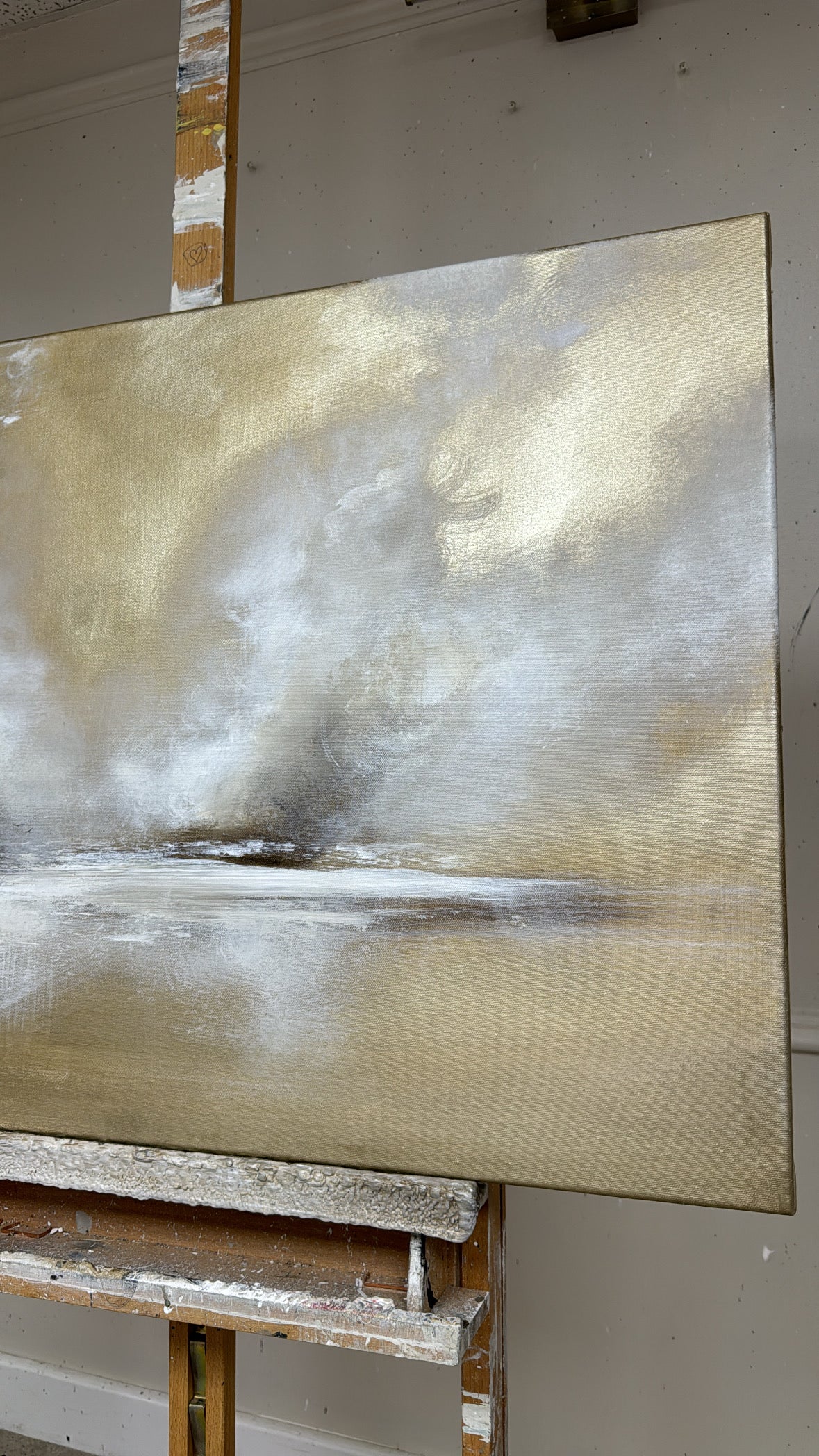 “The cloud origin -  First Sample" Artwork On Canvas  61x91cm