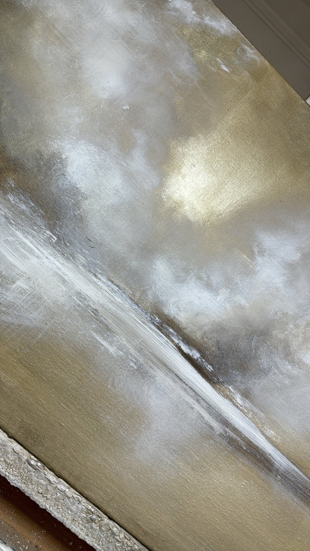 “The cloud origin -  First Sample" Artwork On Canvas  61x91cm