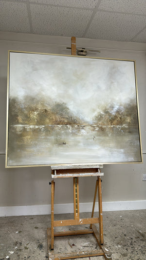 “Under the old bridge” Original Artwork On Canvas 100x120cm