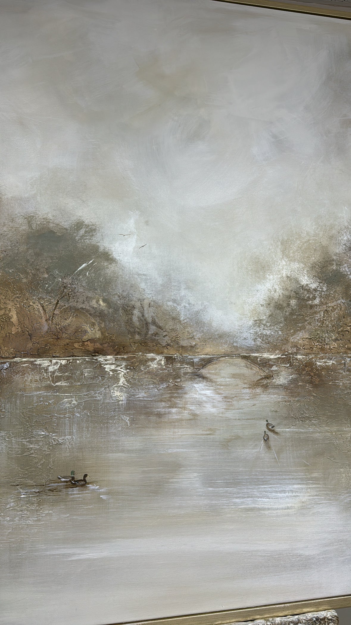 “Under the old bridge” Original Artwork On Canvas 100x120cm