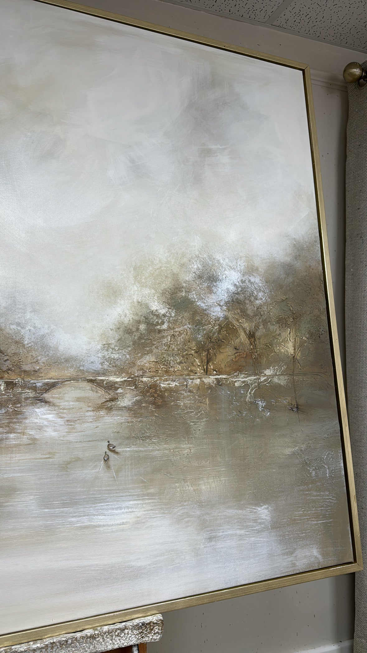 “Under the old bridge” Original Artwork On Canvas 100x120cm