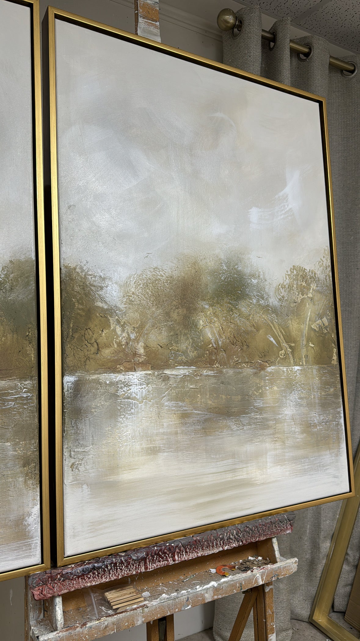 "Under the old bridge (The Trio)” Original Artwork On Canvas 3 no 60x84cm